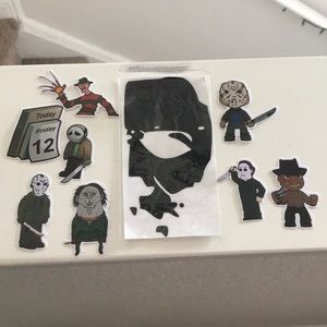 Lot of horror stickers